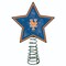 The Memory Company 10" Lighted Orange and Blue Star MLB New York Mets Christmas Tree Topper